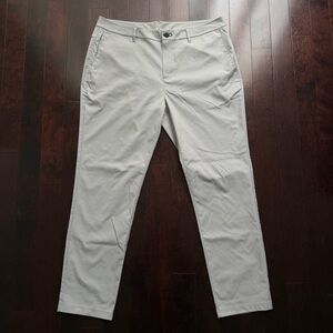 Public Rec Men's Dealmaker Chino+ Pants Size 36x32 Gray Travel Golf Work Casual